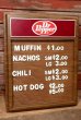 画像1: dp-220901-37 Dr Pepper / 1971-1984 Menu Board Sign (1)
