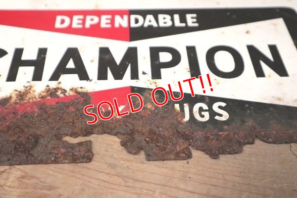 画像10: dp-220901-35 CHAMPION / 1960's "FASTEN YOUR SEAT BELTS" Metal Sign