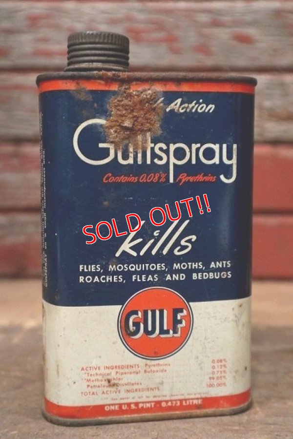 画像1: dp-220901-74 GULF / Gulfspray 1930's Kills Bugs Can