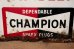 画像2: dp-220901-35 CHAMPION / 1960's "FASTEN YOUR SEAT BELTS" Metal Sign (2)