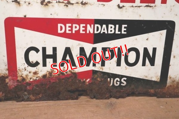 画像6: dp-220901-35 CHAMPION / 1960's "FASTEN YOUR SEAT BELTS" Metal Sign