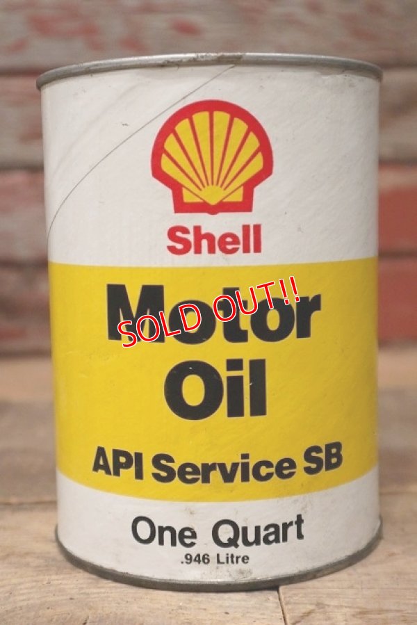 画像1: dp-220901-87 Shell / 1990's One Quart Motor Oil Can