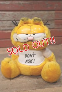 ct-220901-14 Garfield / DAKIN 1980's Plush Doll "Don't Ask!"
