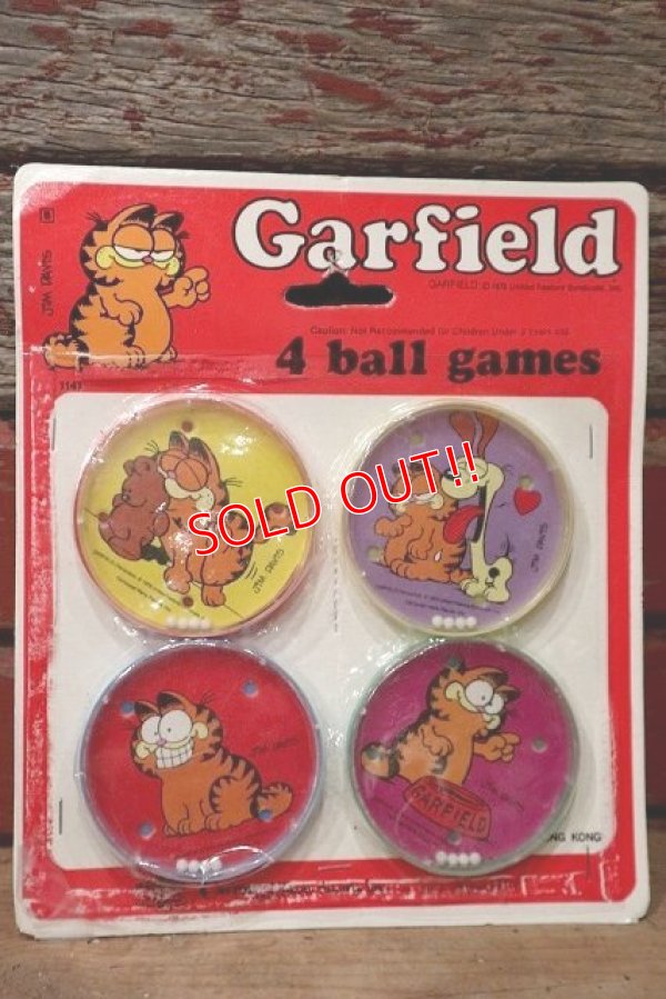 画像1: ct-220901-14 Garfield / 1978〜1980's 4 Ball Games