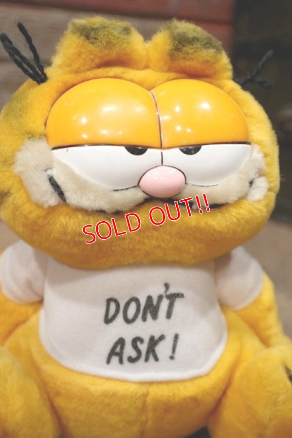 画像2: ct-220901-14 Garfield / DAKIN 1980's Plush Doll "Don't Ask!"