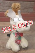 ct-220901-14 Garfield・Odie / McDonald's Canada 1991 Christmas Plush Doll "Reindeer"