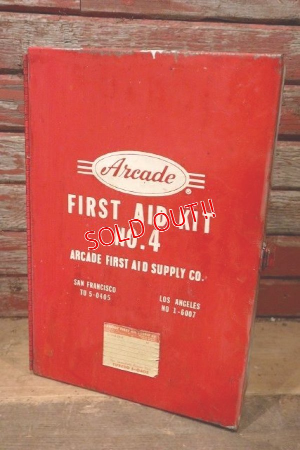 画像1: dp-220901-23 Arcade / Vintage FIRST AID KIT BOX