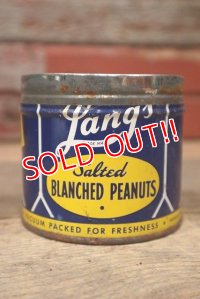 dp-220901-67 Lang's FANCY NUTS Salted BLANCHED PEANUTS / Vintage Tin Can