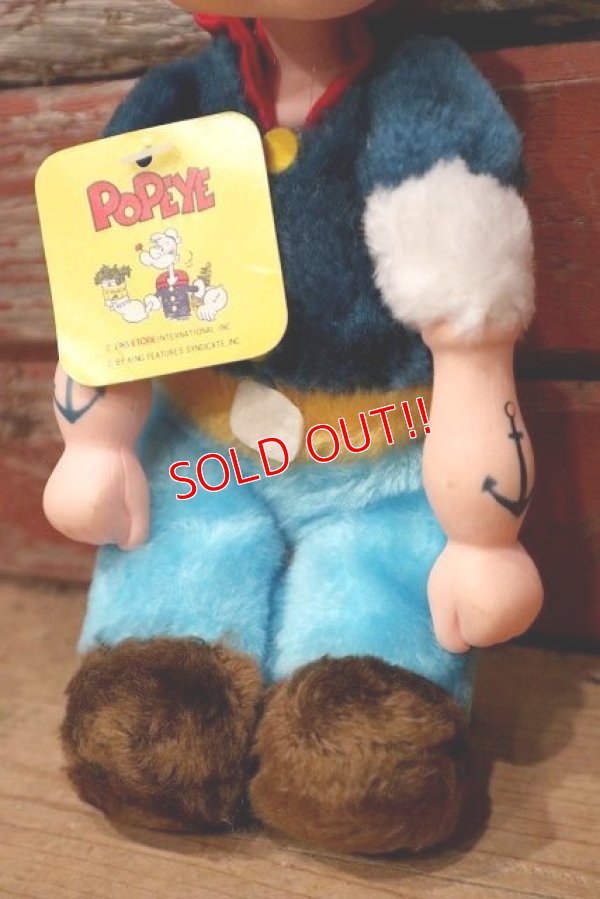 画像3: ct-220901-13 Popeye / Etone International Inc, 1983 Rubber Face Doll