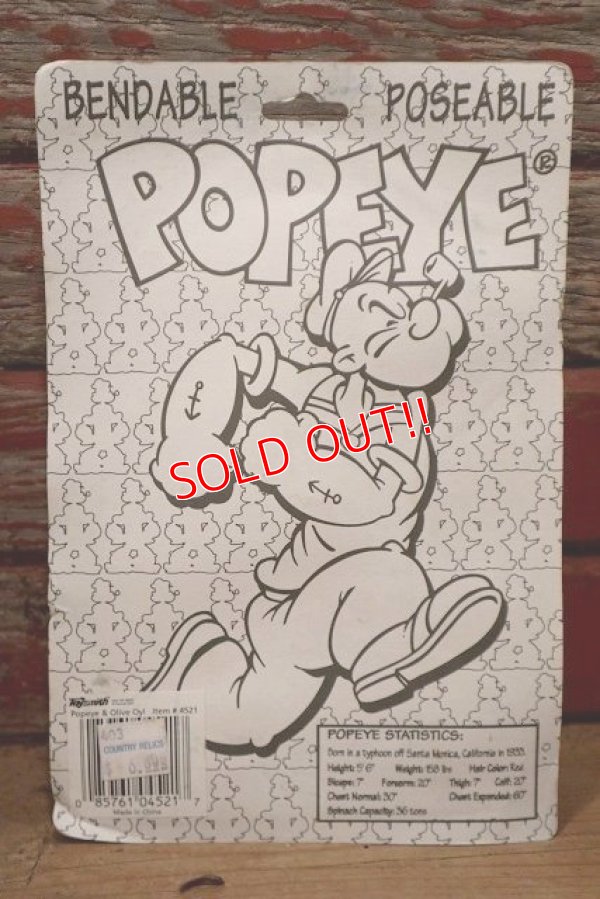 画像6: ct-220901-13 Popeye / NJ CROCE 1993 Poseable Bendable Figure