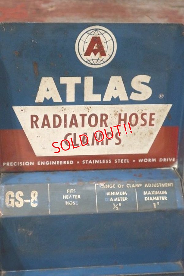 画像2: dp-220901-30 ATLAS RADIATOR HOSE CRAMPS / 1950's Display Rack