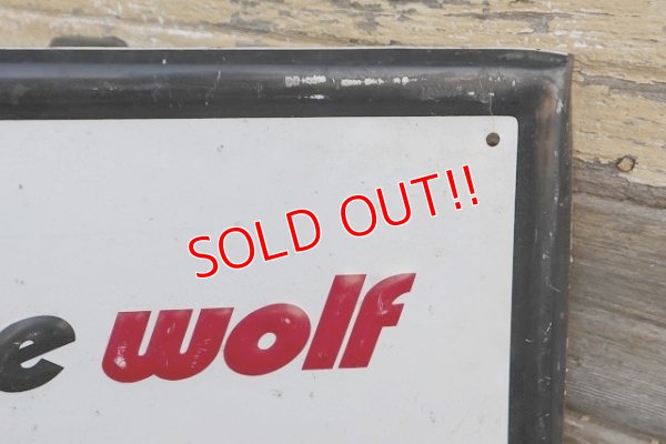 画像6: dp-220901-124 WOLF'S HEAD MOTOR OIL / 1980's Metal Sign