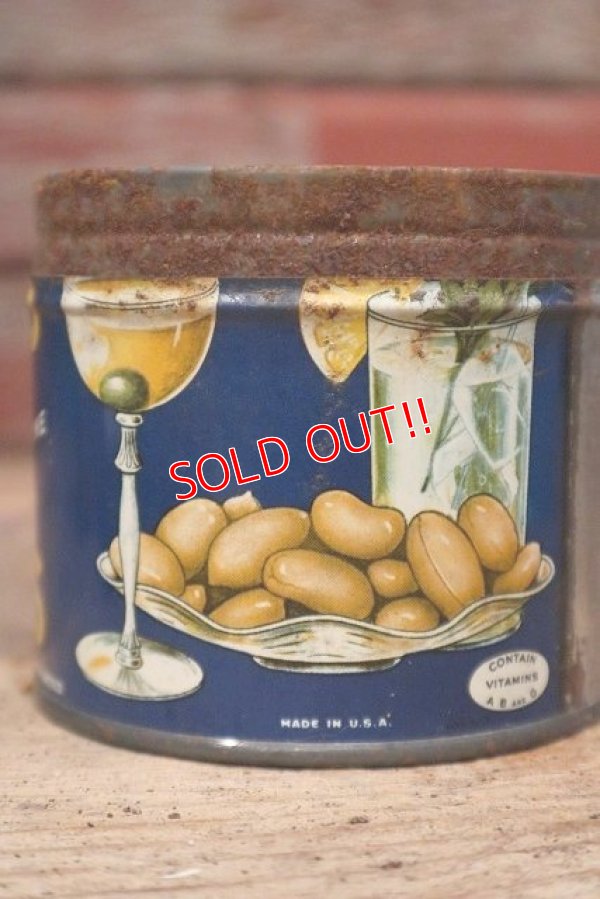画像4: dp-220901-52 PLANTERS / MR.PEANUT 1940's-1950's Cocktail Peanuts Tin Can