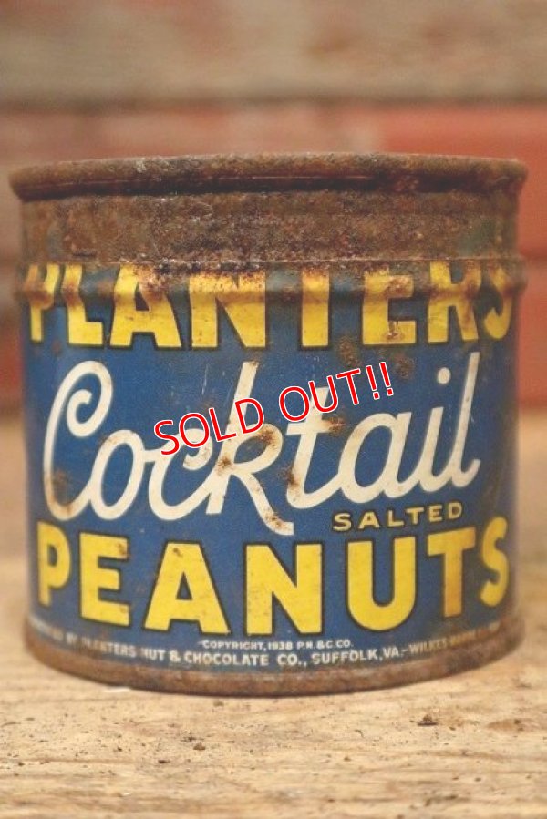 画像3: dp-220901-54 PLANTERS / MR.PEANUT 1950's-1960's Cocktail Peanuts Tin Can