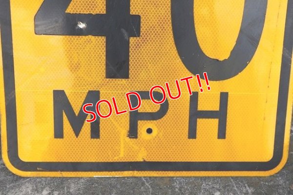 画像3: dp-220901-45 Road Sign / 40 M.P.H
