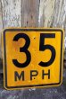 画像1: dp-220901-44 Road Sign / 35 M.P.H (1)