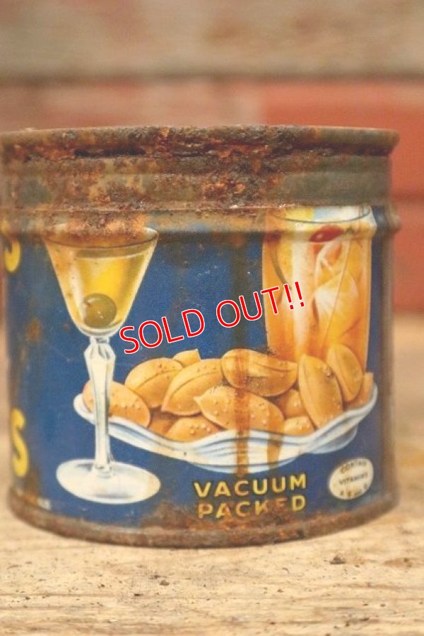 画像4: dp-220901-54 PLANTERS / MR.PEANUT 1950's-1960's Cocktail Peanuts Tin Can