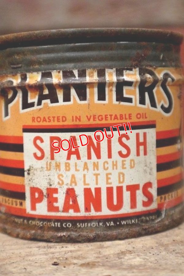 画像4: dp-220901-51 PLANTERS / MR.PEANUT 1930's-1940's SPANISH PEANUT Can