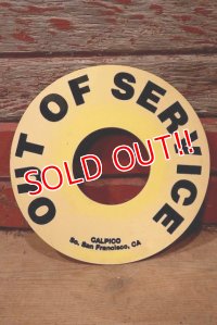 dp-220901-107 OUT OF SERVICE /  Vintage Plastic Sign