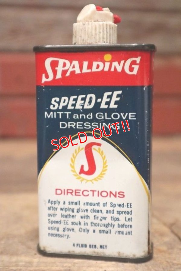 画像3: dp-220901-90 SPALDING / 1970's SPEED-EE Baseball Mitt & Glove Dressing Handy Can