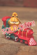 ct-220901-14 Garfield / 1990's PVC Ornament "Locomotive"