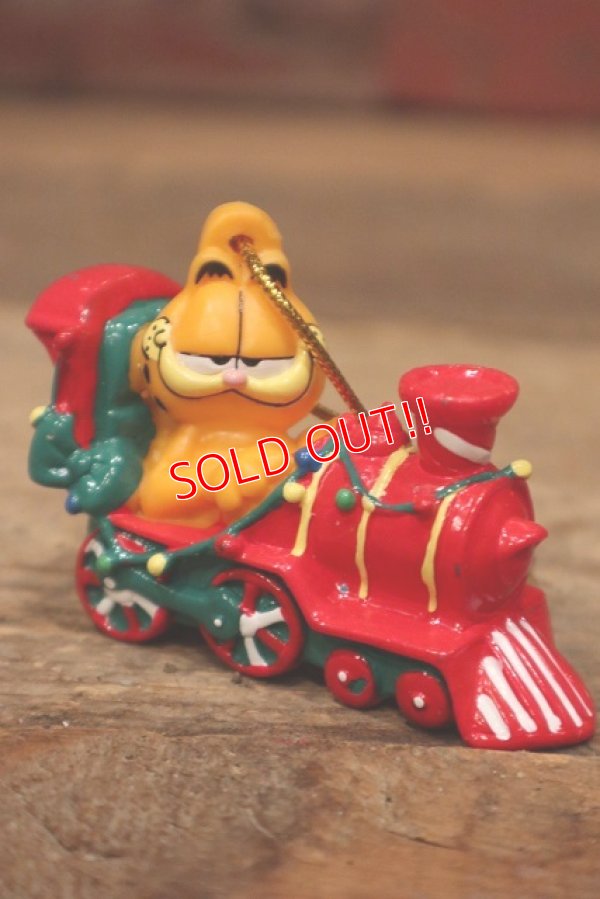 画像1: ct-220901-14 Garfield / 1990's PVC Ornament "Locomotive"