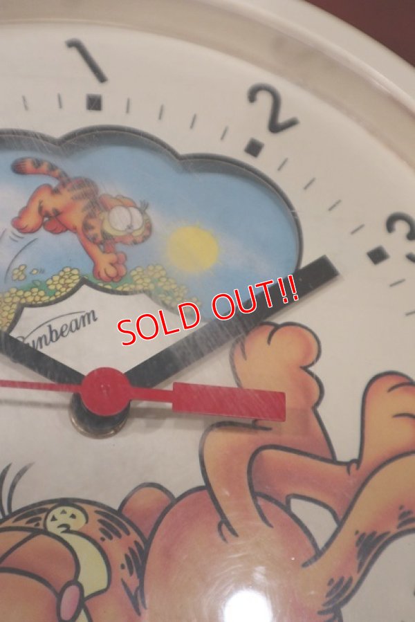画像6: ct-220901-14 Garfield / Sunbeam 1980's Wall Clock