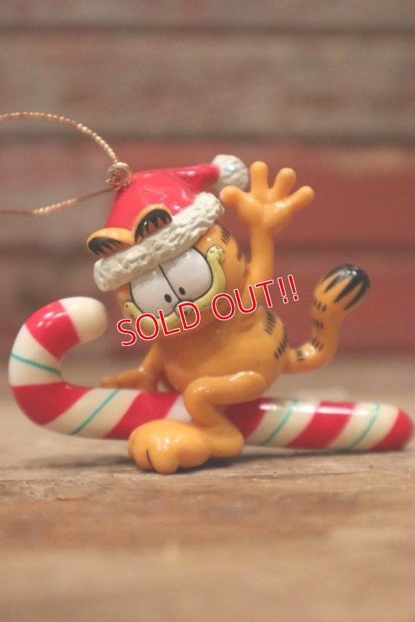 画像1: t-220901-14 Garfield / 1996 Christmas Ornament "Candy Cane"