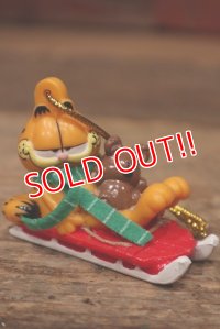 ct-220901-14 Garfield / 1990's PVC Ornament "Snow Flyer"