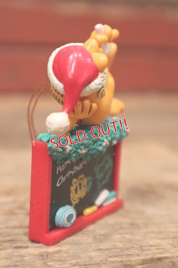 画像3: t-220901-14 Garfield / 1996 Christmas Ornament "Chalk Board"