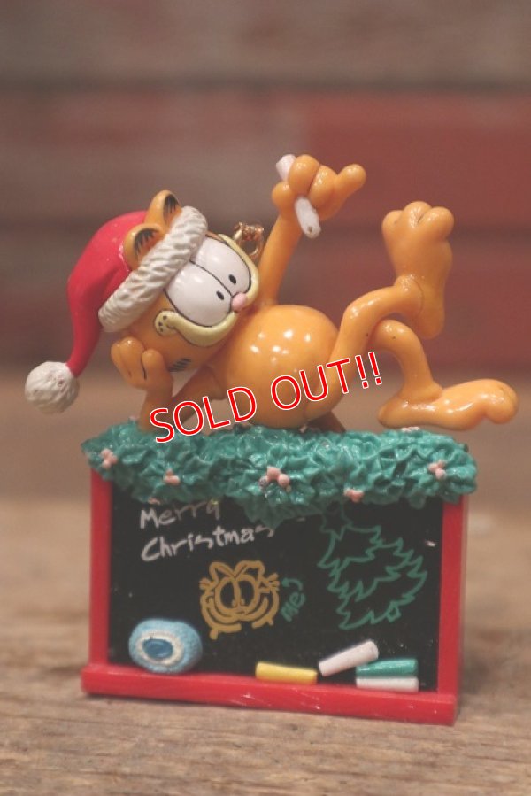 画像1: t-220901-14 Garfield / 1996 Christmas Ornament "Chalk Board"