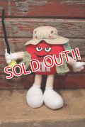 ct-220601-01 MARS / M&M's 2000's Plush Doll "Fisherman Red"