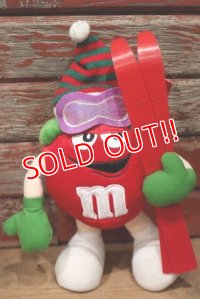 ct-220601-01 MARS / M&M's 2002 Plush Doll "Skier Red"