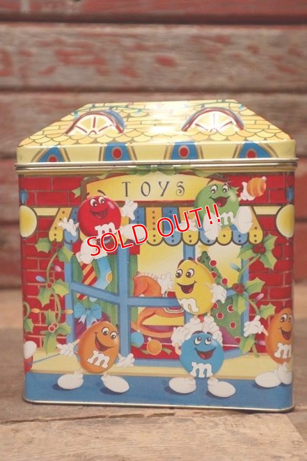 画像1: ct-220601-01 MARS / M&M's 1996 Christmas Village Series Number 03 Canister Can