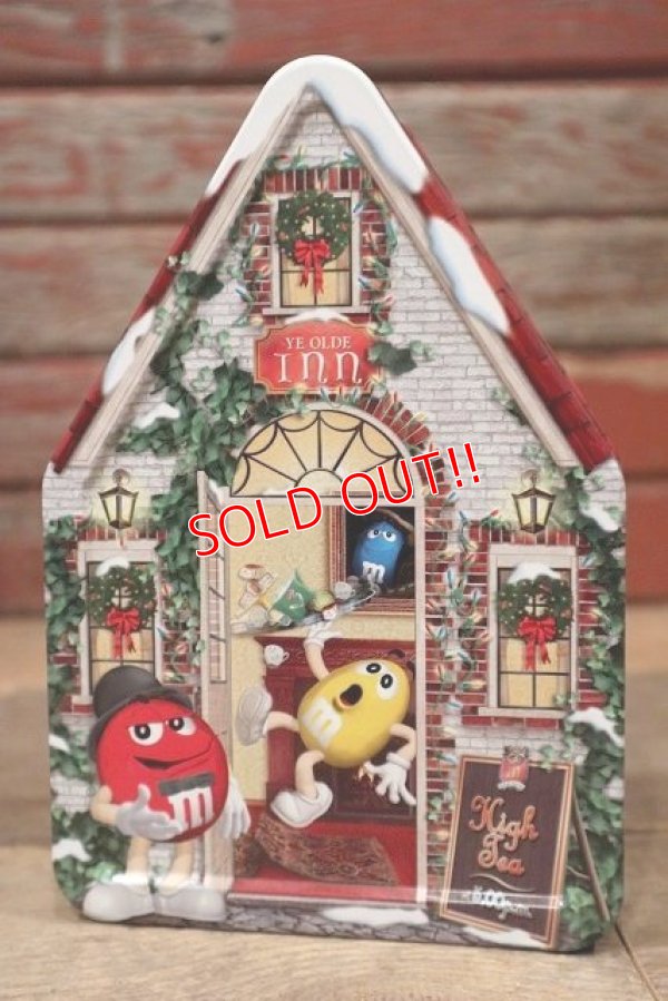 画像1: ct-220601-01 MARS / M&M's 2002 Christmas Village Series Number 15 Canister Can