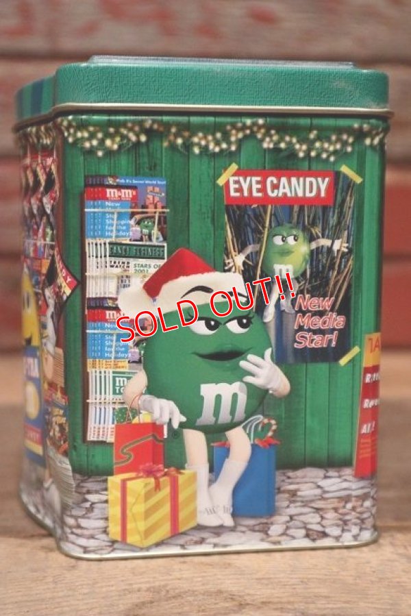 画像4: ct-220601-01 MARS / M&M's 2001 Christmas Village Series Number 12 Canister Can