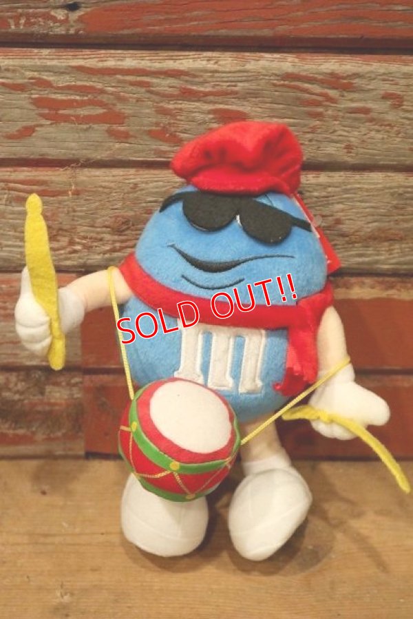 画像1: ct-220601-01 MARS / M&M's 2004 Plush Doll "Drummer Blue"