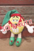 ct-220601-01 MARS / M&M's 2004 Plush Doll "Christmas Elf Yellow"