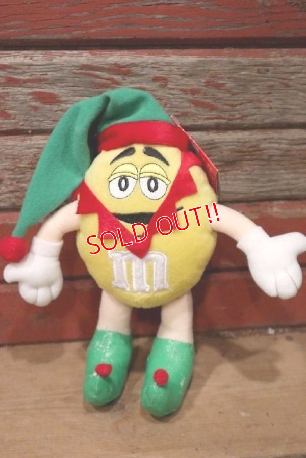 画像1: ct-220601-01 MARS / M&M's 2004 Plush Doll "Christmas Elf Yellow"