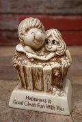 ct-220901-15 RUSS BERRIE 1981 Message Doll "Happiness Is Good Clean Fun With You"