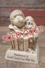 ct-220901-15 RUSS BERRIE 1981 Message Doll "Happiness Is Good Clean Fun With You"