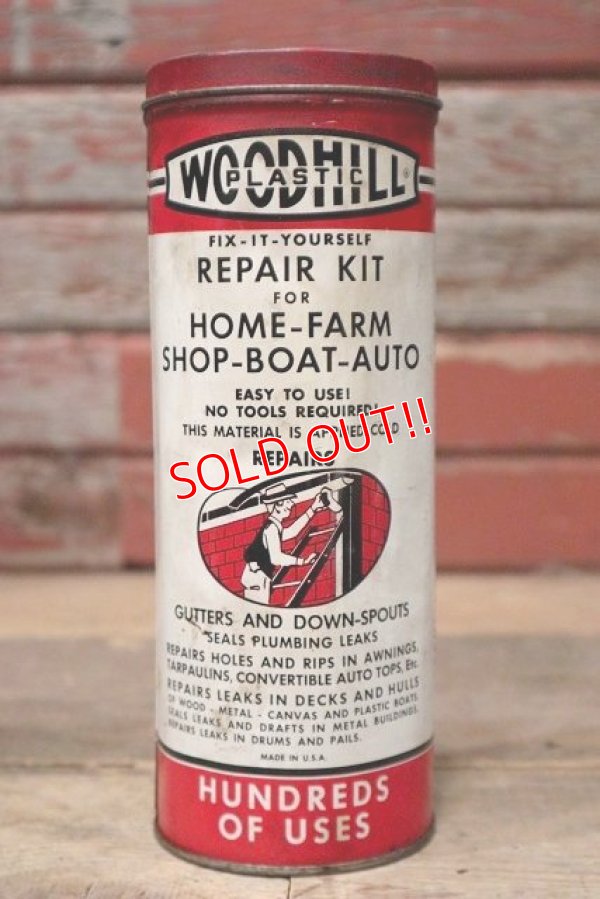 画像1: dp-220901-96 WOODHILL PLASTIC / AUTO BODY PATCH KIT Tin Can