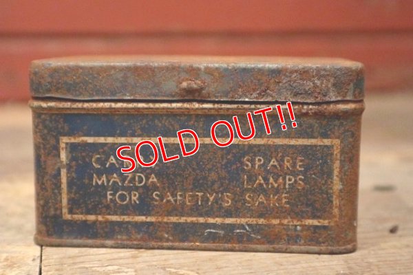 画像4: dp-220901-104 GENERAL ELECTRIC / 1940's MAZDA AUTO LAMPS Tin Can