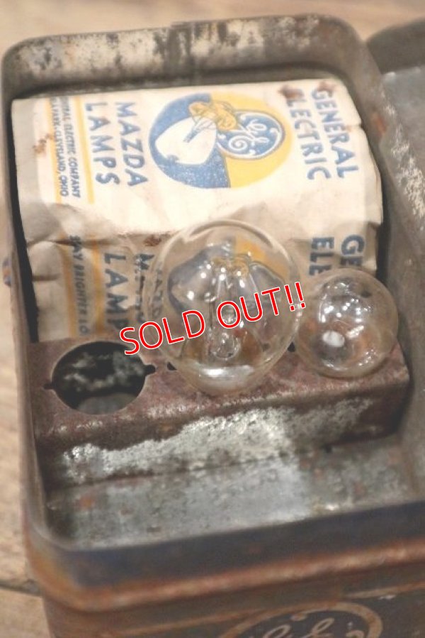 画像8: dp-220901-104 GENERAL ELECTRIC / 1940's MAZDA AUTO LAMPS Tin Can