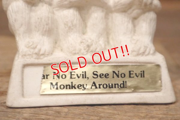 画像6: ct-220901-15 AMERICAN GREETINGS 1970's Message Doll "Hear No Evil, See No Evil Monkey Around!"