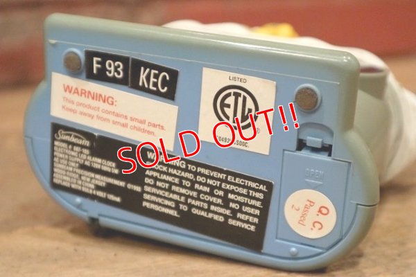 画像7: ct-220901-14 Garfield / Sunbeam 1993 Alarm Clock