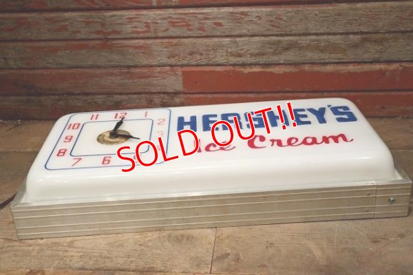 画像9: dp-221001-50 HERSHEY'S Ice Cream / 1950's-1960's Lighted Sign Clock