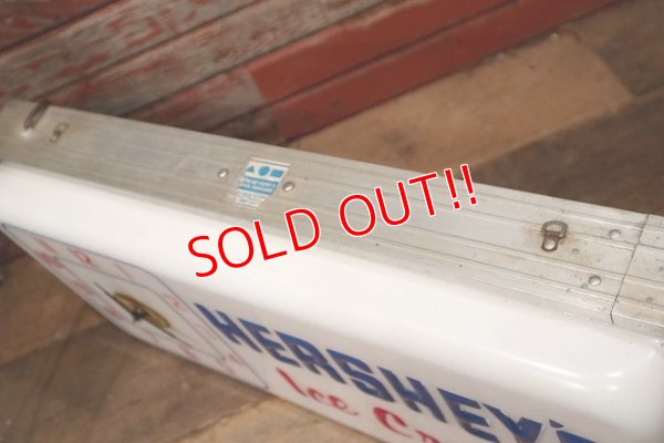 画像10: dp-221001-50 HERSHEY'S Ice Cream / 1950's-1960's Lighted Sign Clock