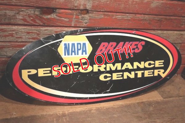 画像1: dp-221001-41 NAPA / BRAKES PERFORMANCE CENTER Metal Sign