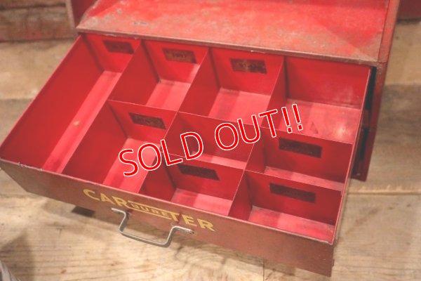 画像5: dp-221001-48 CARTER CARBURETER / 1940's Fuel Filter Metal Display Shelf Cabinet